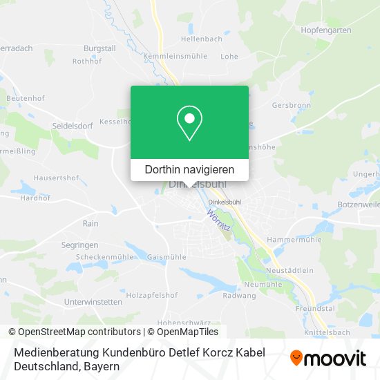Medienberatung Kundenbüro Detlef Korcz Kabel Deutschland Karte