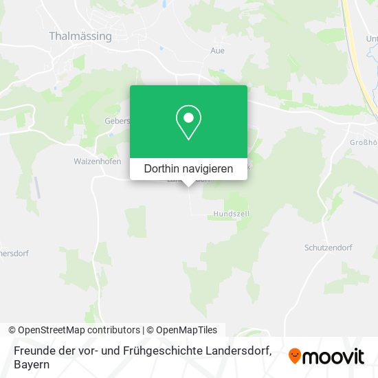 Freunde der vor- und Frühgeschichte Landersdorf Karte