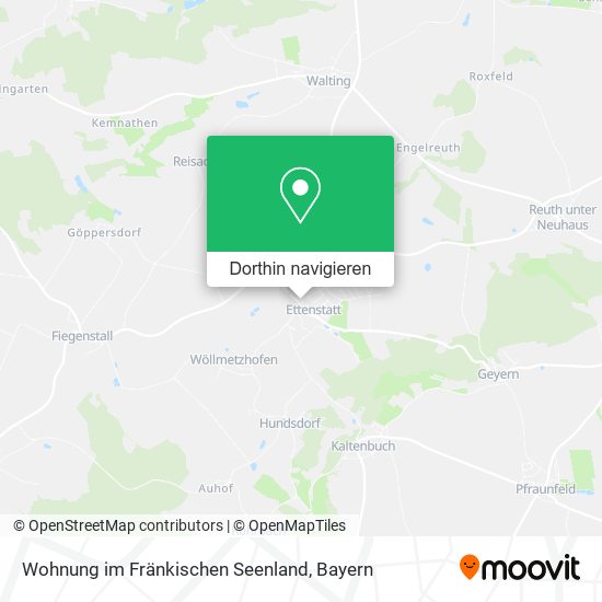 Wohnung im Fränkischen Seenland Karte