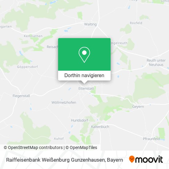 Raiffeisenbank Weißenburg Gunzenhausen Karte