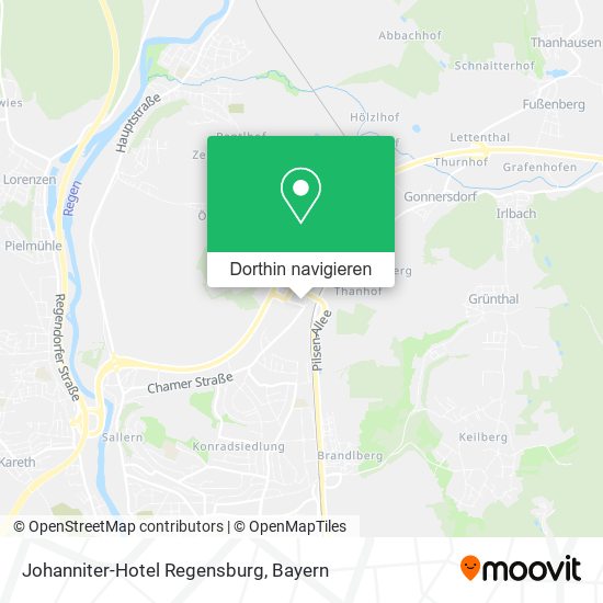 Johanniter-Hotel Regensburg Karte