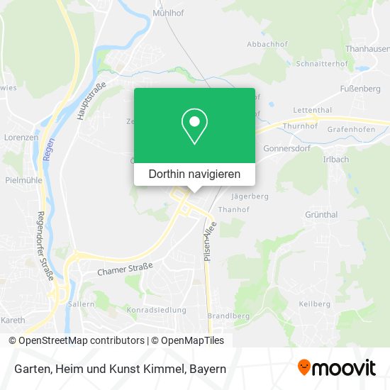 Garten, Heim und Kunst Kimmel Karte