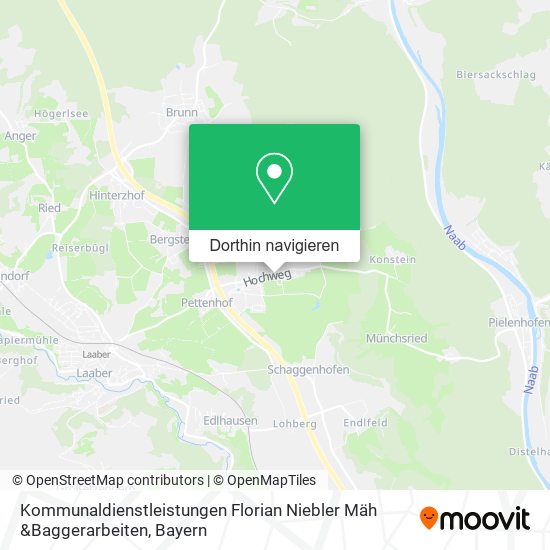 Kommunaldienstleistungen Florian Niebler Mäh &Baggerarbeiten Karte