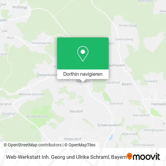 Web-Werkstatt Inh. Georg und Ulrike Schraml Karte