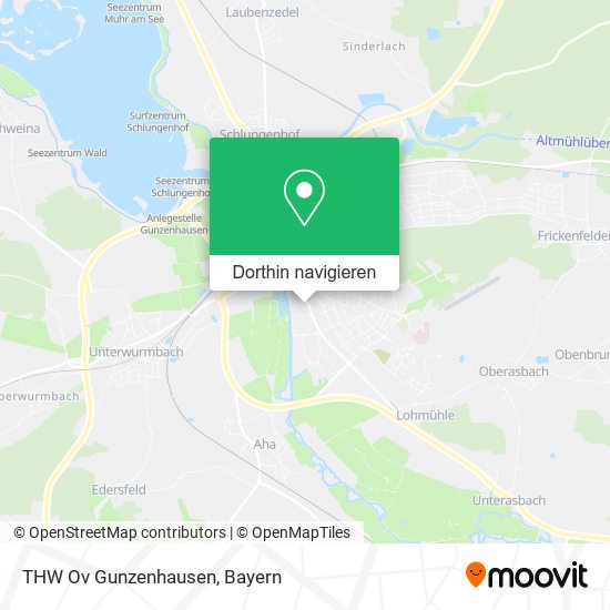 THW Ov Gunzenhausen Karte