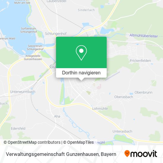 Verwaltungsgemeinschaft Gunzenhausen Karte