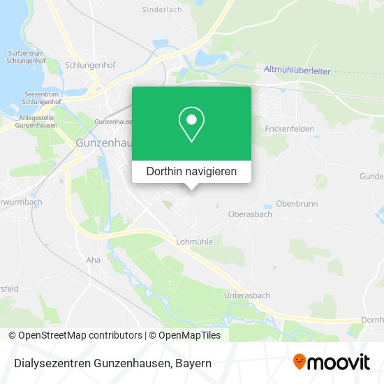 Dialysezentren Gunzenhausen Karte