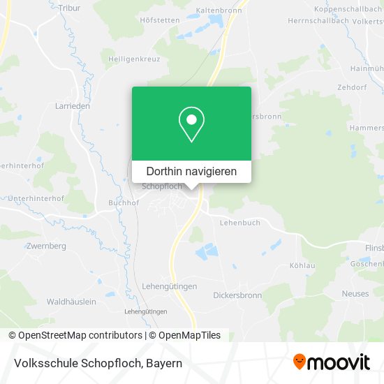 Volksschule Schopfloch Karte