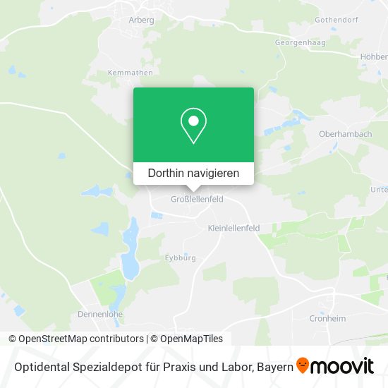 Optidental Spezialdepot für Praxis und Labor Karte