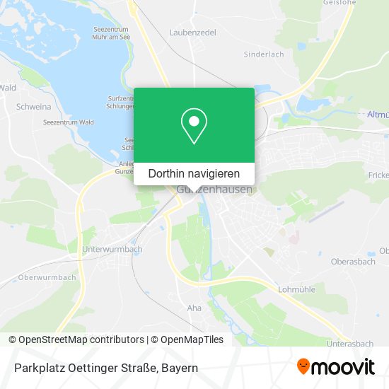 Parkplatz Oettinger Straße Karte