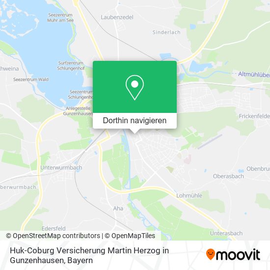 Huk-Coburg Versicherung Martin Herzog in Gunzenhausen Karte