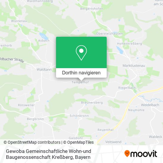 Gewoba Gemeinschaftliche Wohn-und Baugenossenschaft Kreßberg Karte