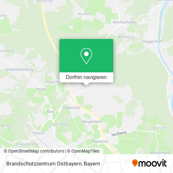 Brandschutzzentrum Ostbayern Karte