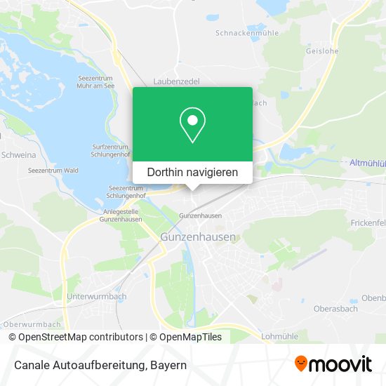 Canale Autoaufbereitung Karte