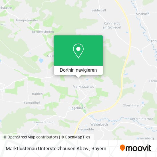 Marktlustenau Unterstelzhausen Abzw. Karte