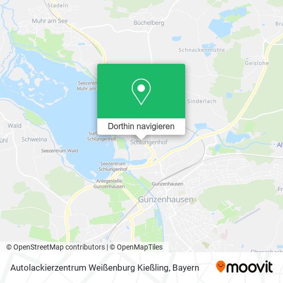 Autolackierzentrum Weißenburg Kießling Karte