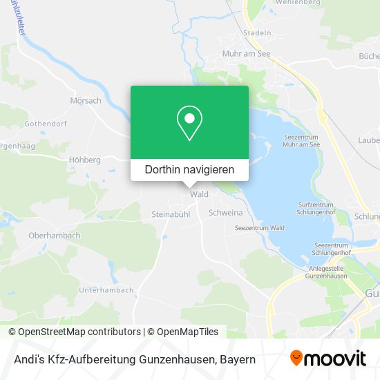 Andi's Kfz-Aufbereitung Gunzenhausen Karte