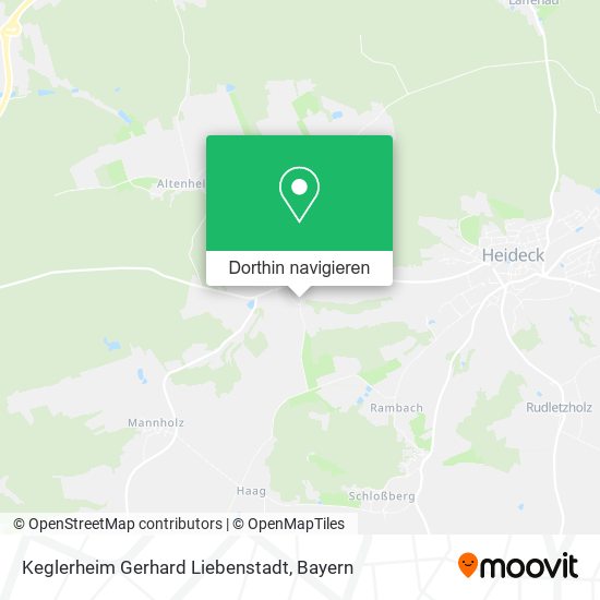 Keglerheim Gerhard Liebenstadt Karte