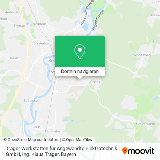 Träger Werkstätten für Angewandte Elektrotechnik GmbH, Ing. Klaus Träger Karte