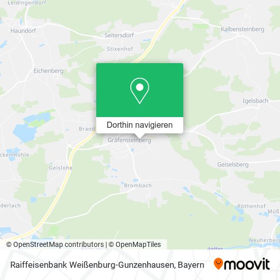 Raiffeisenbank Weißenburg-Gunzenhausen Karte