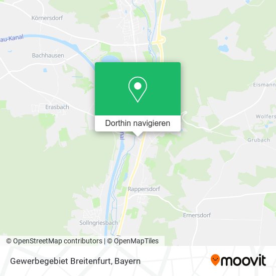 Gewerbegebiet Breitenfurt Karte