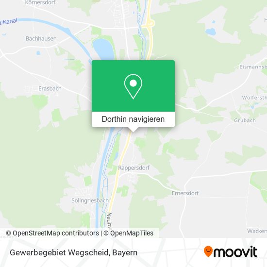 Gewerbegebiet Wegscheid Karte