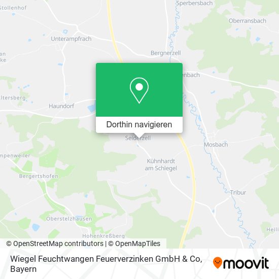 Wiegel Feuchtwangen Feuerverzinken GmbH & Co Karte