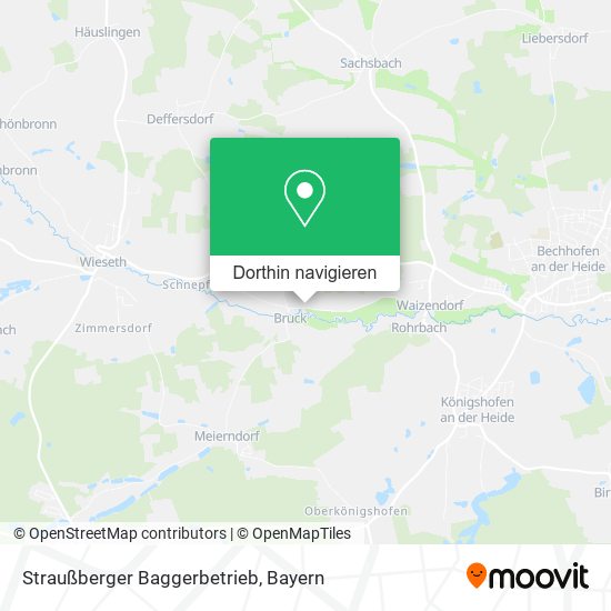 Straußberger Baggerbetrieb Karte