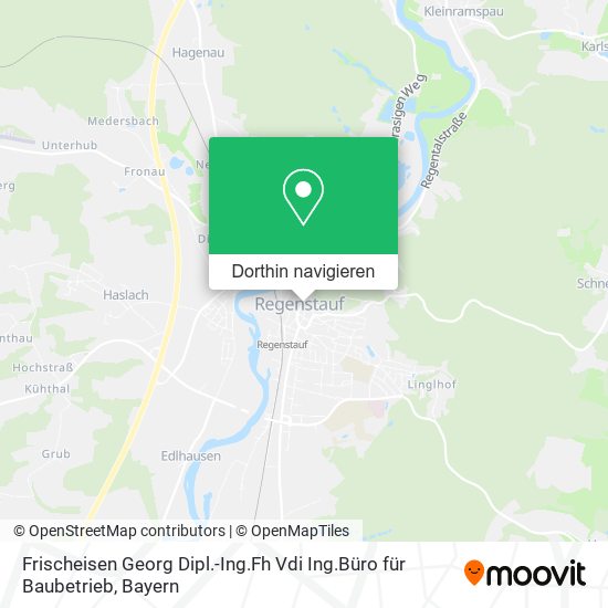 Frischeisen Georg Dipl.-Ing.Fh Vdi Ing.Büro für Baubetrieb Karte