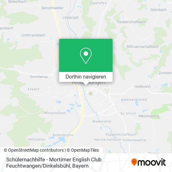 Schülernachhilfe - Mortimer English Club Feuchtwangen / Dinkelsbühl Karte