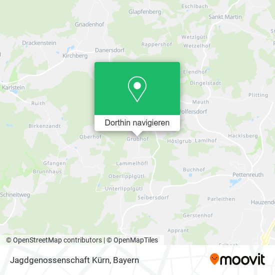 Jagdgenossenschaft Kürn Karte