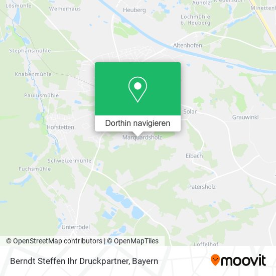 Berndt Steffen Ihr Druckpartner Karte
