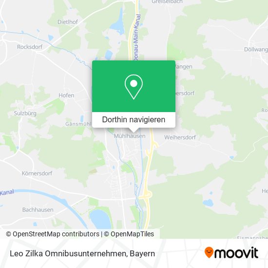 Leo Zilka Omnibusunternehmen Karte