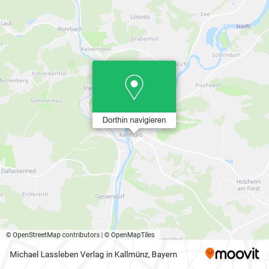 Michael Lassleben Verlag in Kallmünz Karte