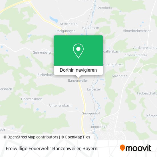 Freiwillige Feuerwehr Banzenweiler Karte