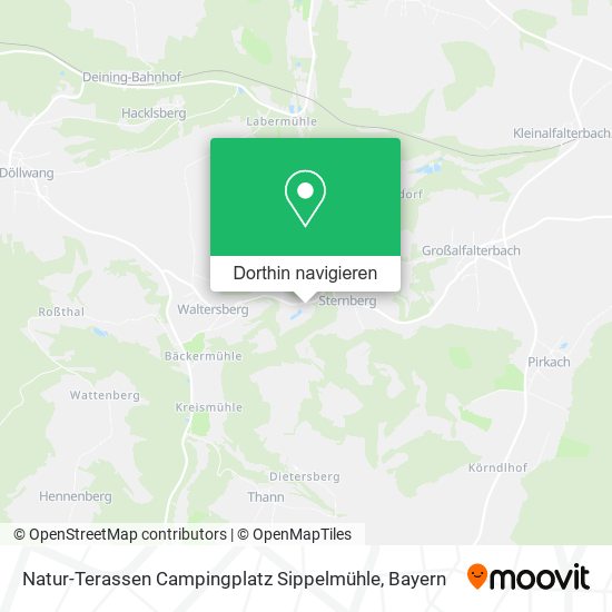 Natur-Terassen Campingplatz Sippelmühle Karte