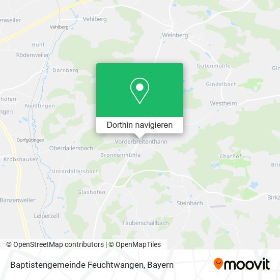 Baptistengemeinde Feuchtwangen Karte