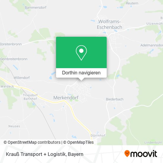 Krauß Transport + Logistik Karte