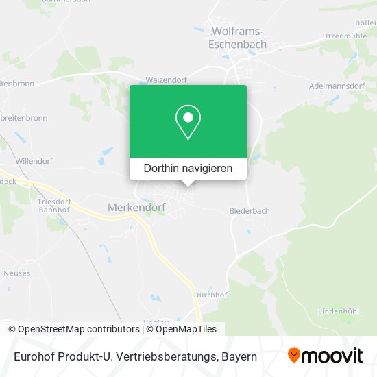 Eurohof Produkt-U. Vertriebsberatungs Karte