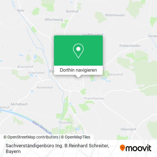 Sachverständigenbüro Ing. B.Reinhard Schreiter Karte