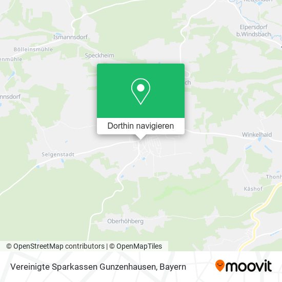 Vereinigte Sparkassen Gunzenhausen Karte