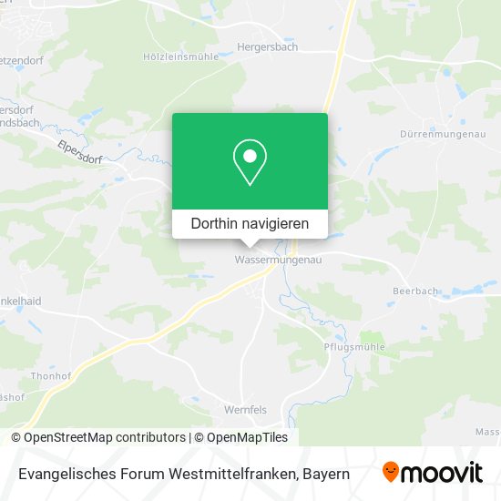 Evangelisches Forum Westmittelfranken Karte