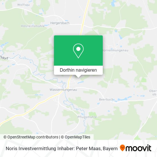 Noris Investvermittlung Inhaber: Peter Maas Karte