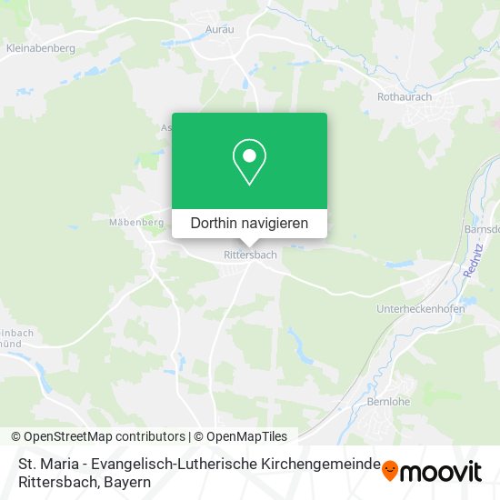 St. Maria - Evangelisch-Lutherische Kirchengemeinde Rittersbach Karte