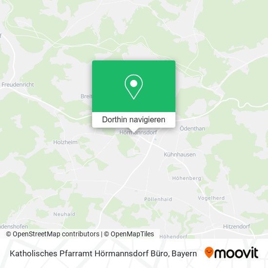Katholisches Pfarramt Hörmannsdorf Büro Karte