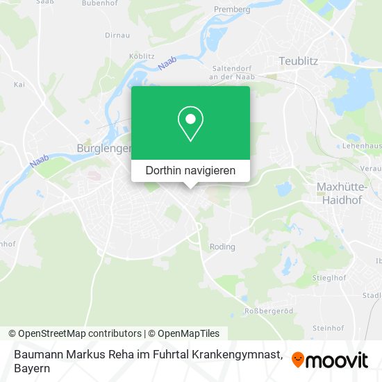Baumann Markus Reha im Fuhrtal Krankengymnast Karte