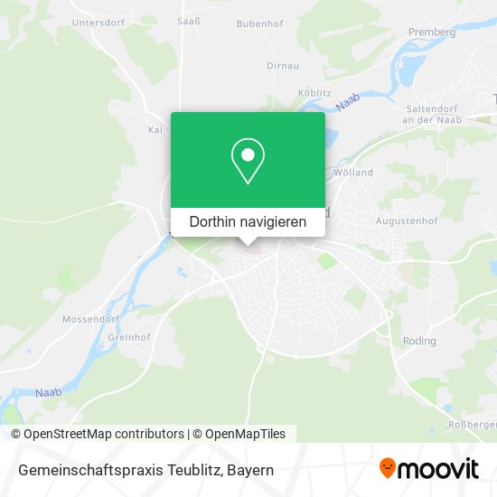 Gemeinschaftspraxis Teublitz Karte