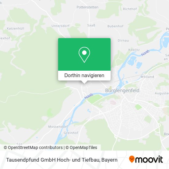 Tausendpfund GmbH Hoch- und Tiefbau Karte