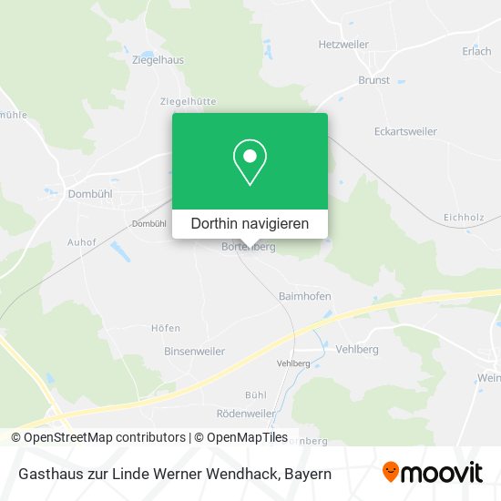 Gasthaus zur Linde Werner Wendhack Karte