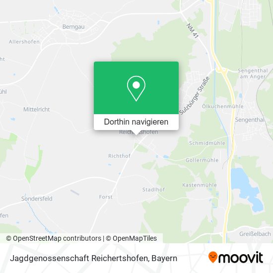 Jagdgenossenschaft Reichertshofen Karte